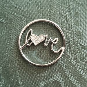 Origami owl "LOVE" large locket plate